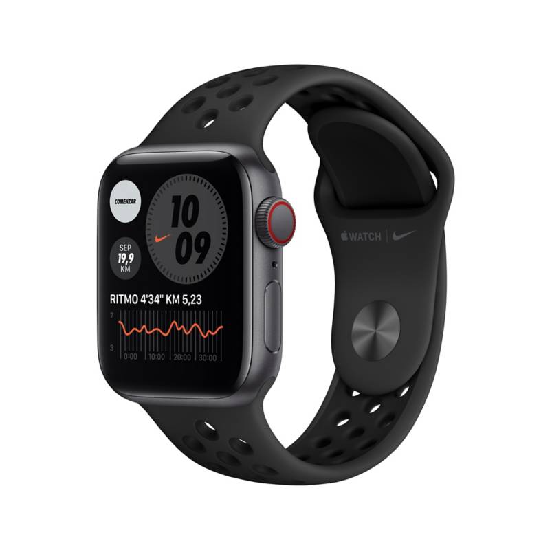 APPLE - Apple&nbsp;Watch Nike SE (40mm, GPS + Cellular) - Caja aluminio gris espacial - Correa Nike Sport color antracita/negra