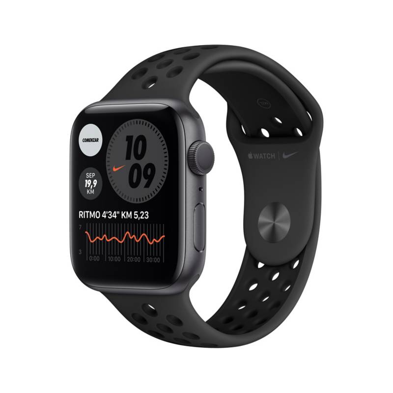 APPLE - Apple&nbsp;Watch Nike series 6 (44mm, GPS) - Caja aluminio gris espacial - Correa Nike sport color antracita/negra