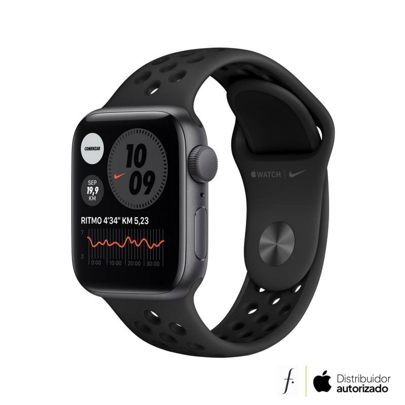 Apple - Apple&nbsp;Watch Nike SE (40mm, GPS) - Caja aluminio gris espacial - Correa Nike Sport color antracita/negra