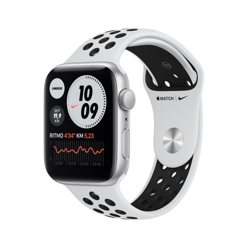 APPLE - Apple&nbsp;Watch Nike SE (44mm, GPS) - Caja aluminio color plata - Correa Nike Sport color platino puro/negra