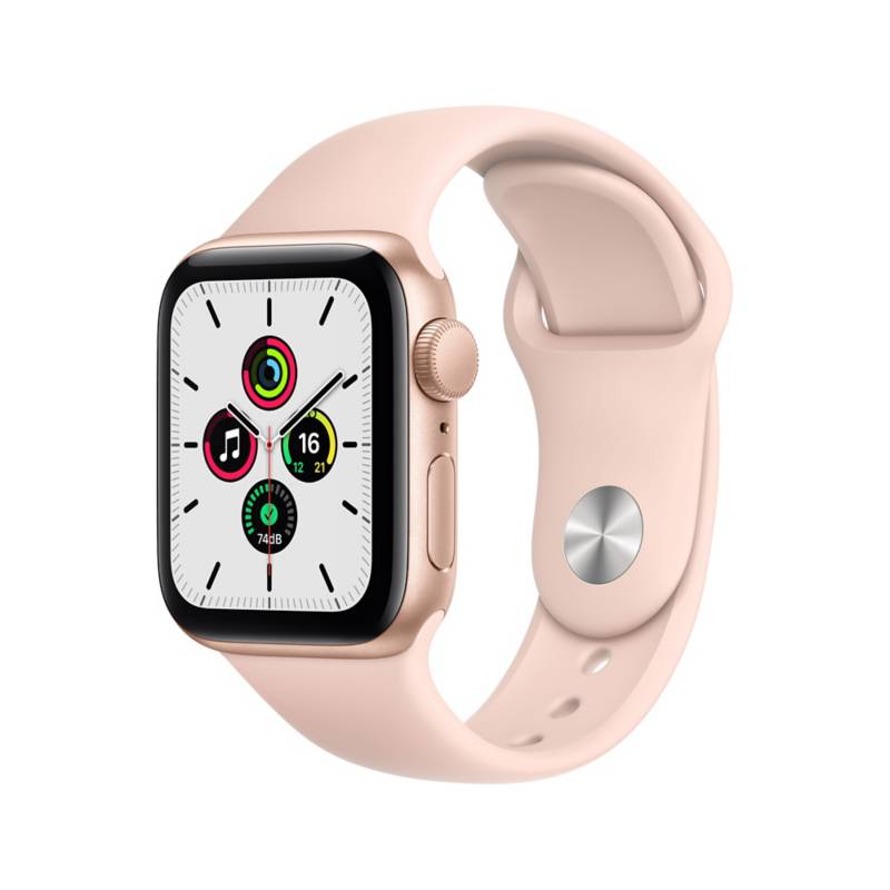 APPLE - Apple&nbsp;Watch SE (40mm, GPS) - Caja aluminio color oro - Correa deportiva rosa arena