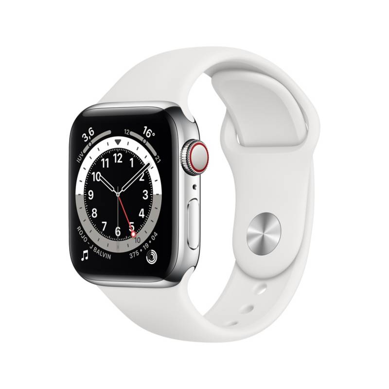 APPLE - Apple Watch Series 6 (40mm, GPS + Cellular) - Caja Acero Inoxidable