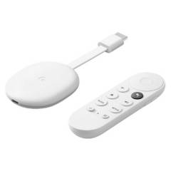 GOOGLE - Chromecast with Google TV - 4K  Snow