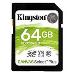 KINGSTON - Tarjeta SDHC Canvas select plus 64 GB