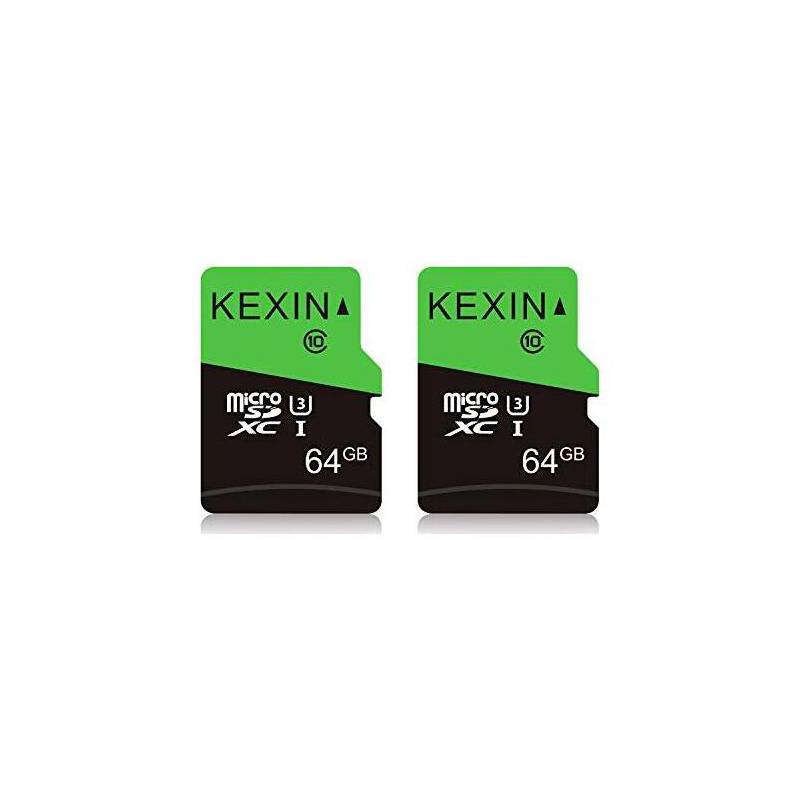 KEXIN - Pack 2 tarjetas MicroSDXC UHS-I 64 GB