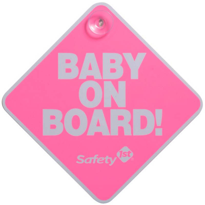 SAFETY 1ST - Letrero Baby On Board Rosado Safety 1St