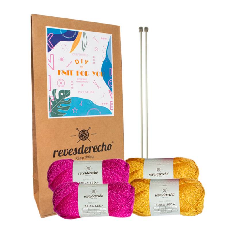 REVESDERECHO - Kit Knit For You Fuchsia Mustard