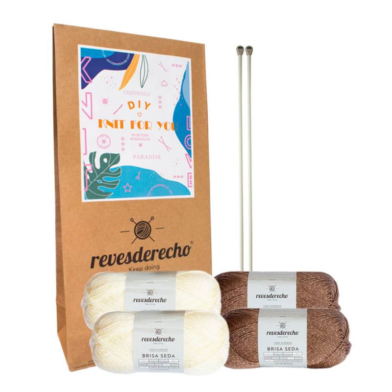 REVESDERECHO - Kit Knit For You Cream Brown