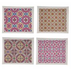 TUYO PRINT - Pack De 4 Individuales Impermeables Mosaico