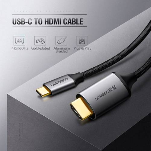 Ugreen Cable Usb C A Hdmi Macho-macho 4k 60 Hz 1.5m Aluminio