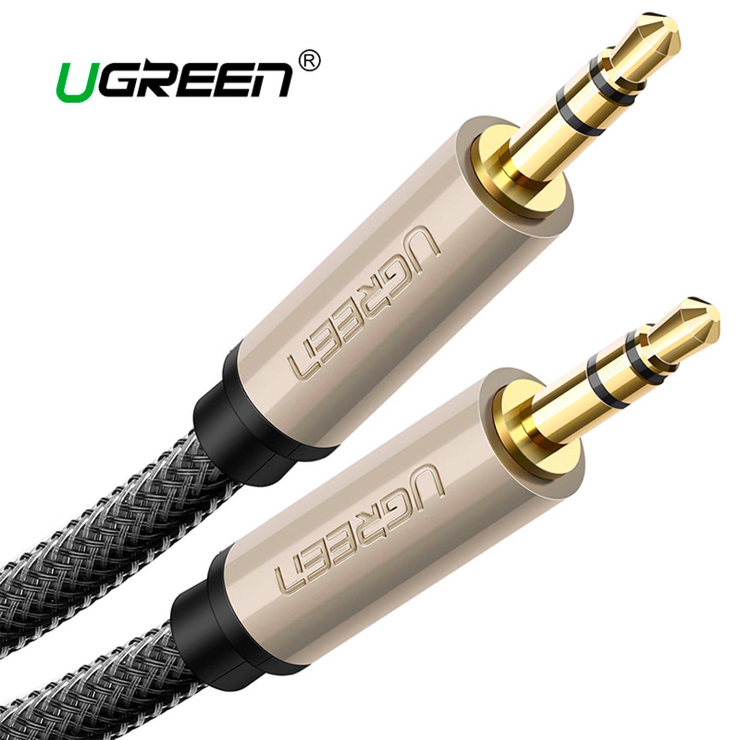 UGREEN Cable de Audio Estéreo, Cable Auxiliar Jack 3.5mm Macho a Macho,  Cable Plano de