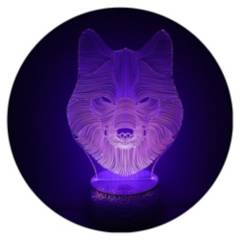 3DILUTION - Lámpara 3Dilution Face Wolf