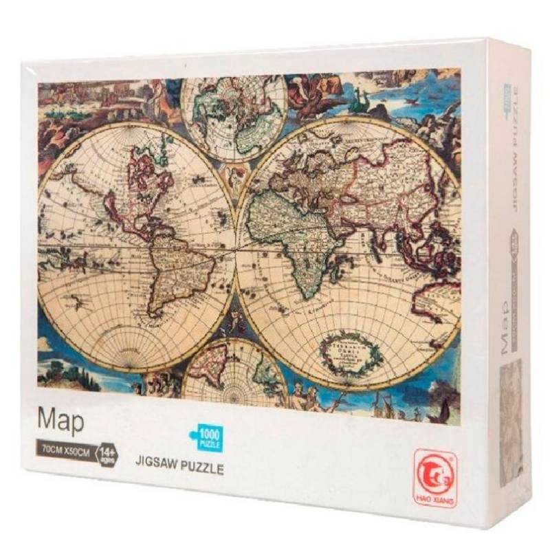 GAMES - Puzzle Mapamundi 50x70 cms 1000 pzs