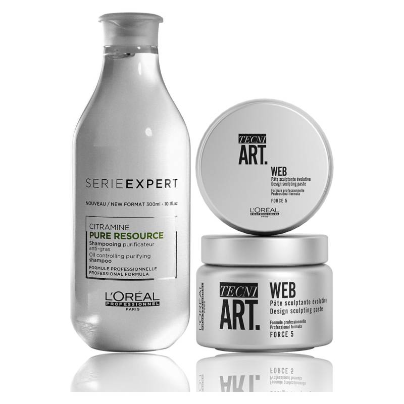 LOREAL PROFESSIONNEL - Set Shampoo Pure Resource 300ml + Cera Web 150 ml