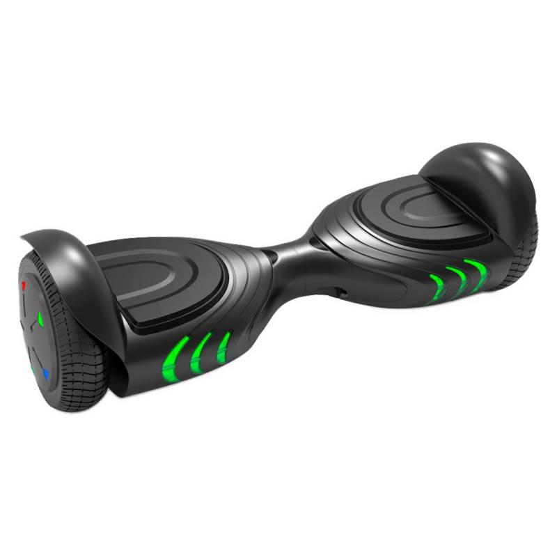 SKUTER - GO FUN Scooter Hoverboard Bluetooth Luces LED - Negro