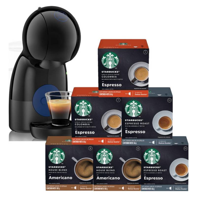 NESCAFE DOLCE GUSTO Cafetera Piccolo XS y Café Starbucks