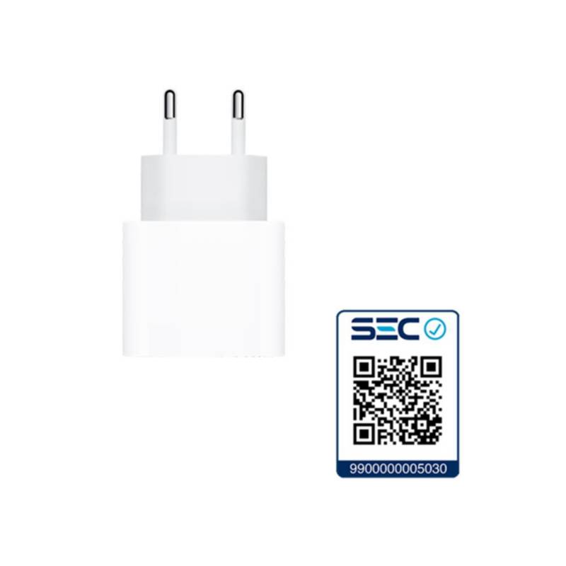 APPLE - Cargador Apple 20 Watts USB C Carga Rápida