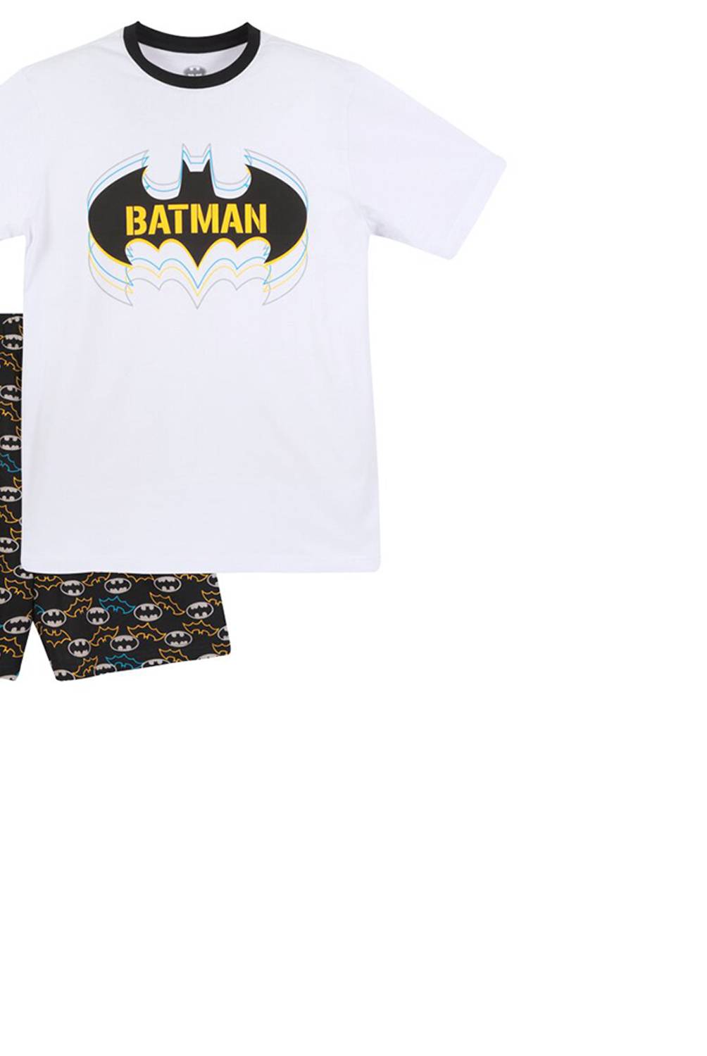 DC COMICS - Pijama Hombre Batman Style Blanco