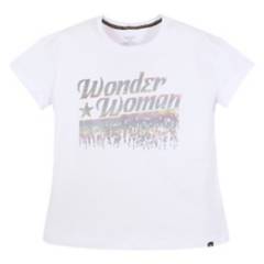 MARVEL - Polera Mc Mujer Wonder Woman Fashion Blanco
