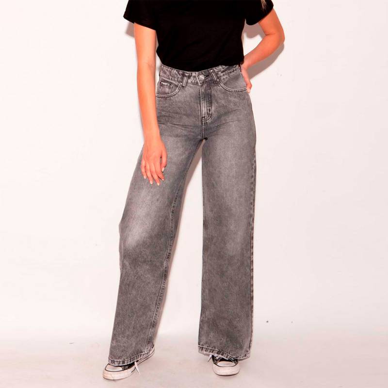 Jeans de Algodón Palazzo Mujer