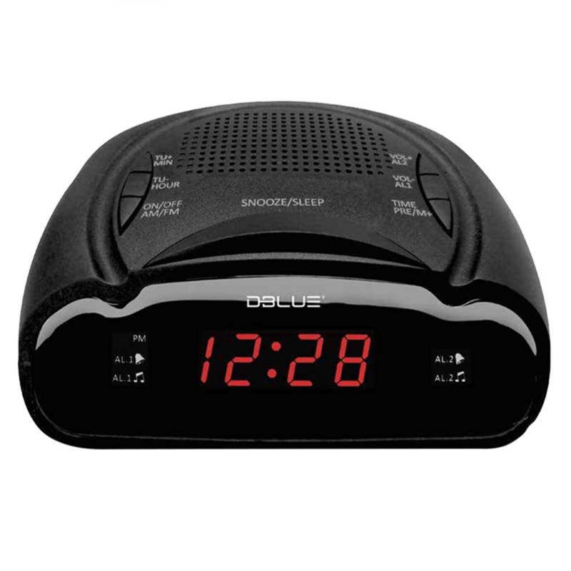 DBLUE - Radio Reloj Led Con Alarma