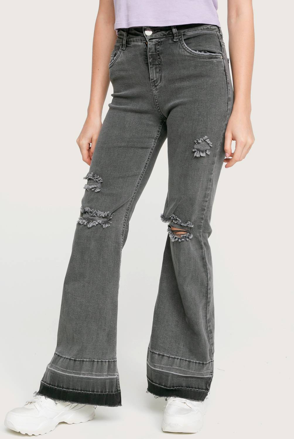SYBILLA - Jeans Wide Leg Tiro Alto Mujer