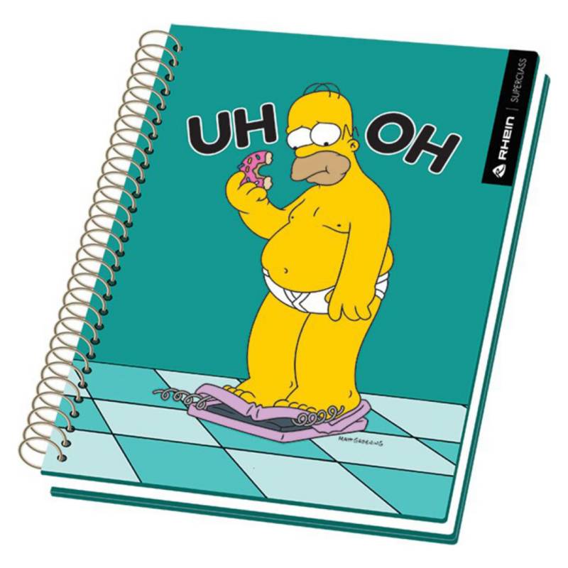 RHEIN Cuaderno 150 Hojas Simpsons 