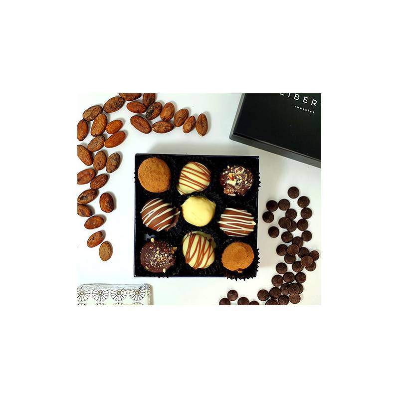  - Caja Trufas De Chocolate 9 Unidades
