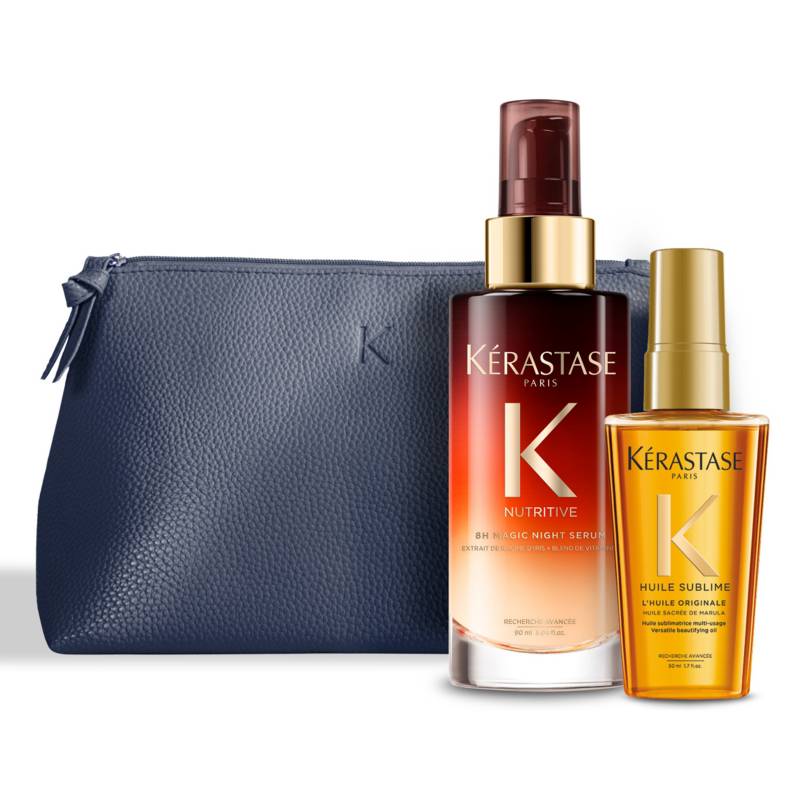 KERASTASE Set Hidratación Nutritive 8H Magic Night Serum 90 ml + Aceite Elixir  Ultime 50 ml