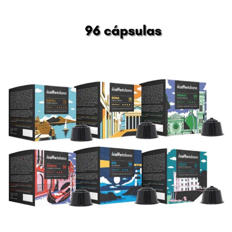  - Pack 96 Cápsulas Compatibles Dolce Gusto