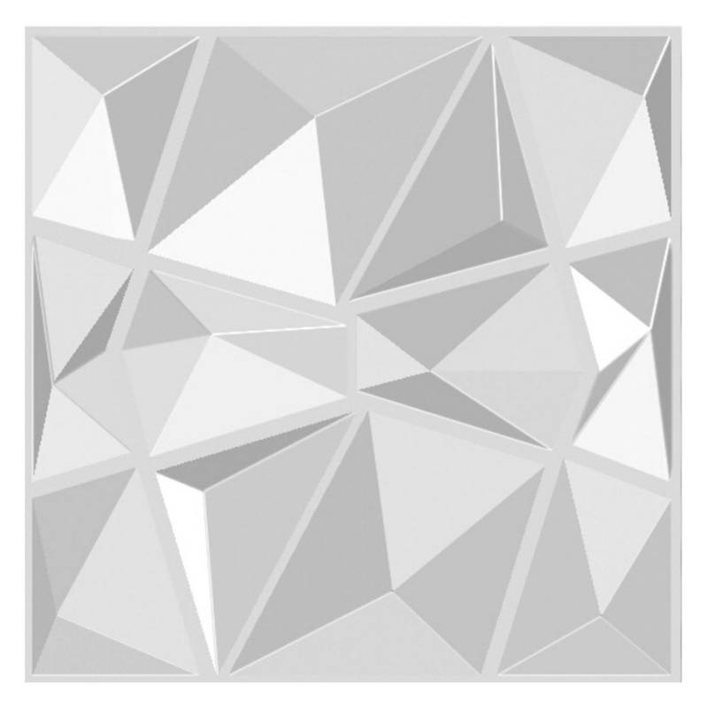 FOKUS HOME - Panel 3D Diamond - 24 Paneles -50X50Cm - 6M2