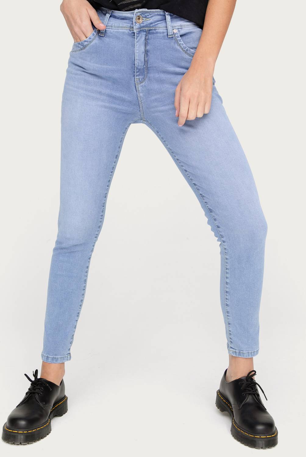 Americanino - Americanino Jeans Denim Wide Leg Tiro Alto Mujer