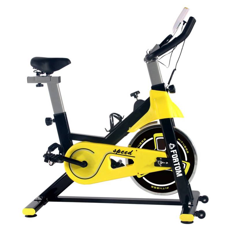 GENERICO - Bicicleta Spinning Disco 8 KG Black/Yellow