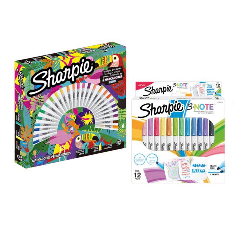 SHARPIE - Pack Ruleta Jungla Sharpie  Destacadores S Note