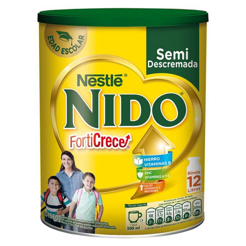 NIDO - Leche NIDO Forticrece Semi Descremada 1560g X2