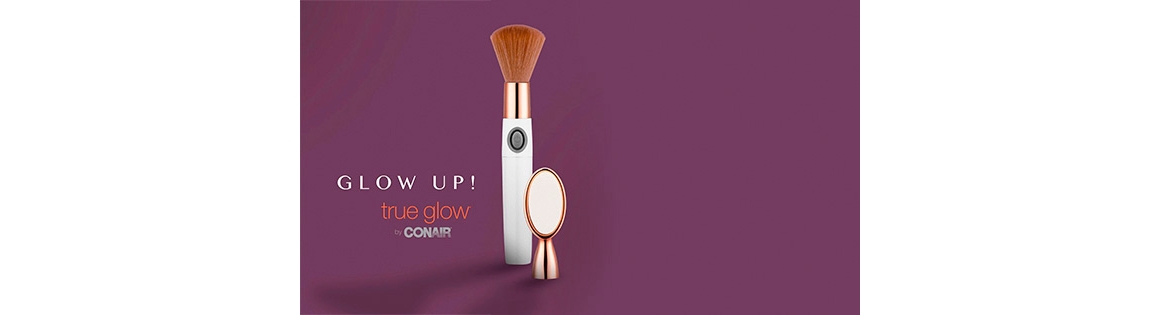 Juego de cepillos para maquillaje con vibración True Glow® by Conair®