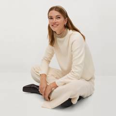 MANGO - Sweater Punto Fino Chimney Mujer