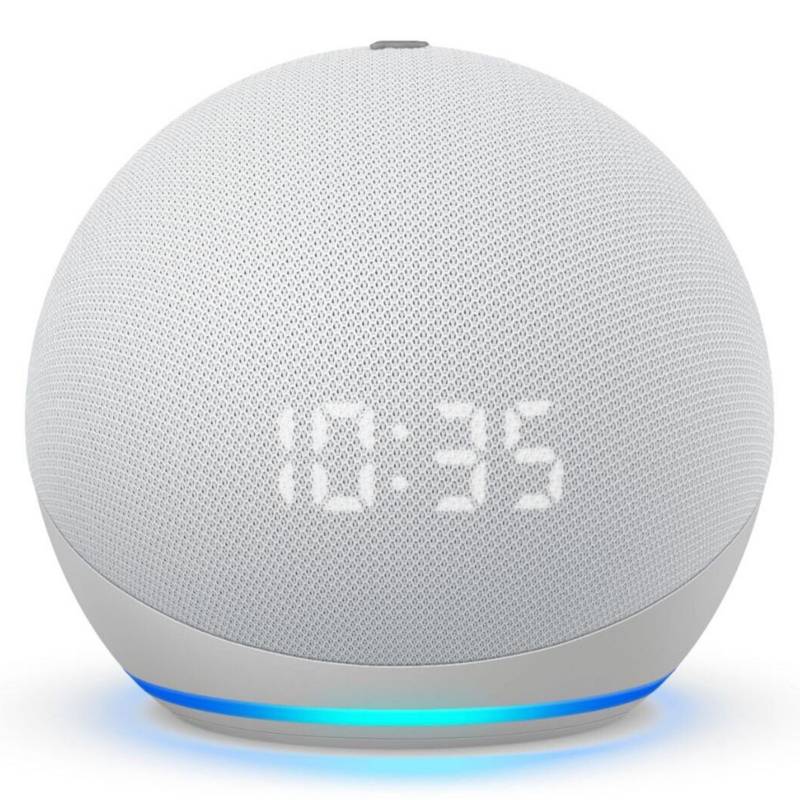 AMAZON - Amazon Echo dot 4 Blanco Con Reloj