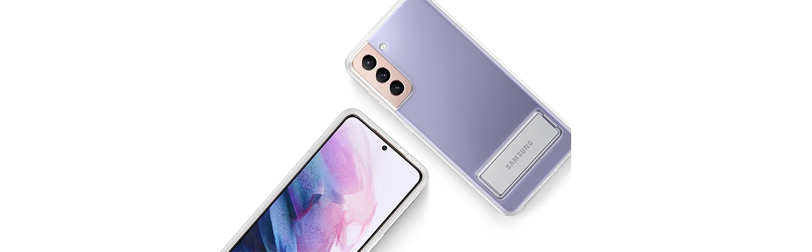 Samsung Carcasa Clear Standing Cover para Galaxy S21 5G Transparente