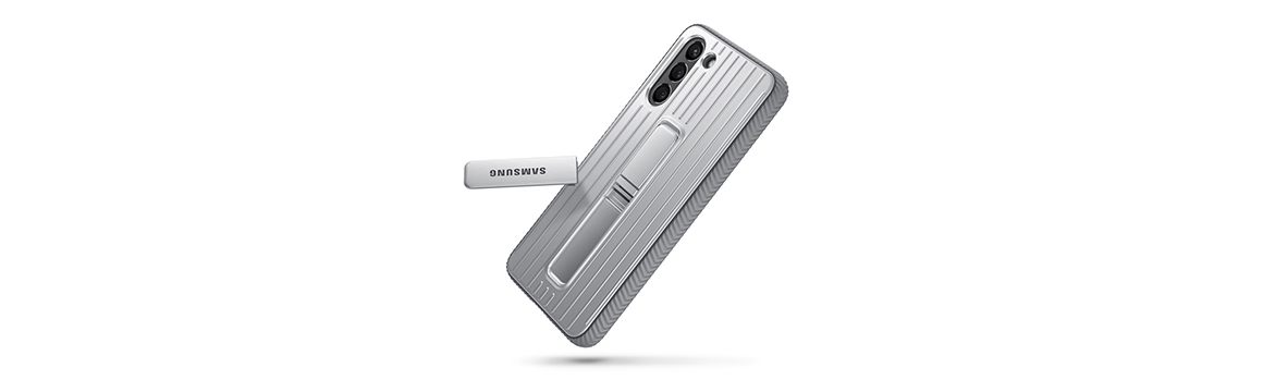 Samsung Carcasa Protective Standing Cover para Galaxy S21 5G Gris