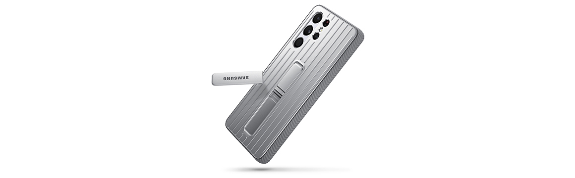 Samsung Carcasa Protective Standing Cover para Galaxy S21 Ultra 5G Gris