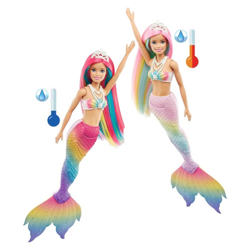 BARBIE - Muñeca Sirena Arcoíris Mágico Barbie