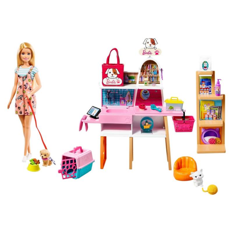 BARBIE - Barbie Muñeca Tienda Para Mascotas
