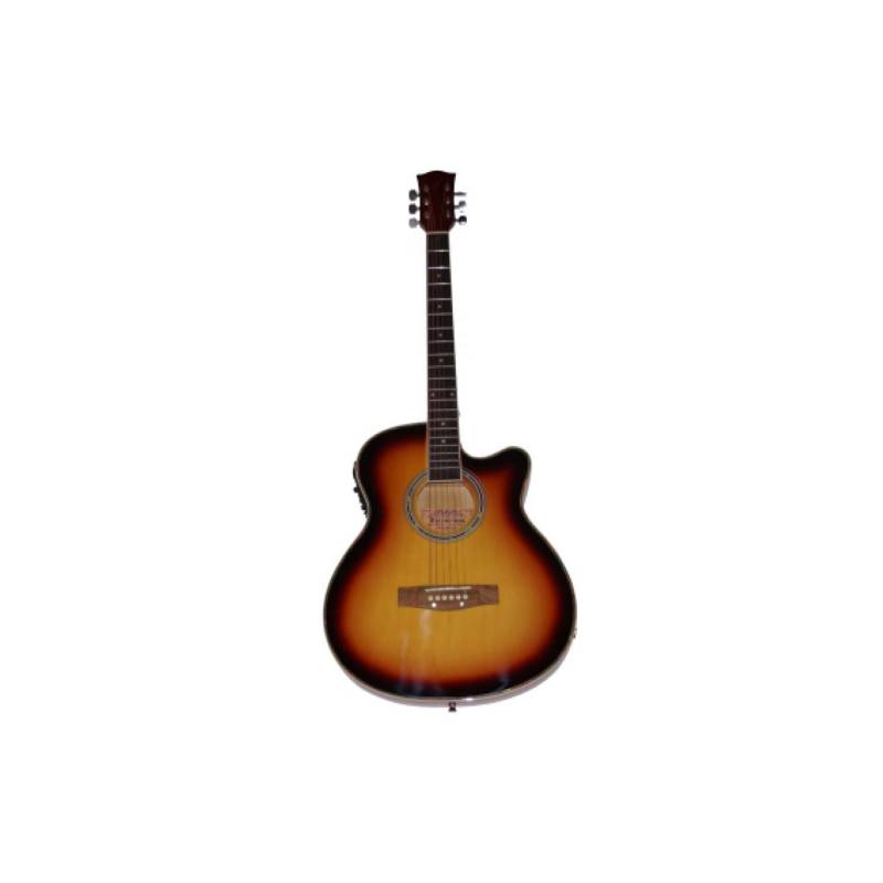 LA VALENCIANA - Guitarra Clasica 39 Corte Cataway Funda Sun-Burst