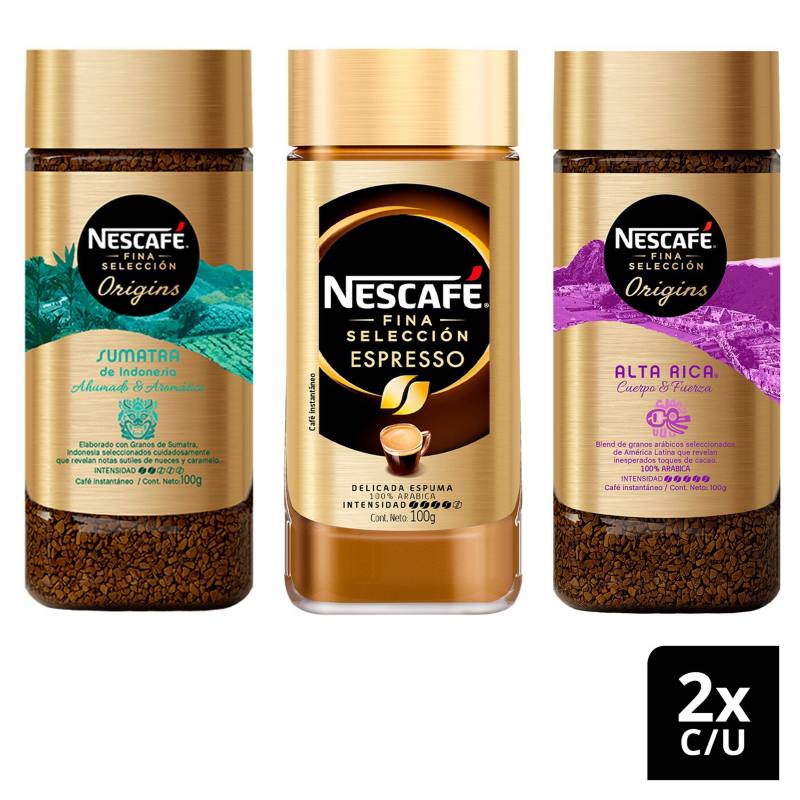 NESCAFE Café Nescafé Fina Selección 100G X6 Frascos