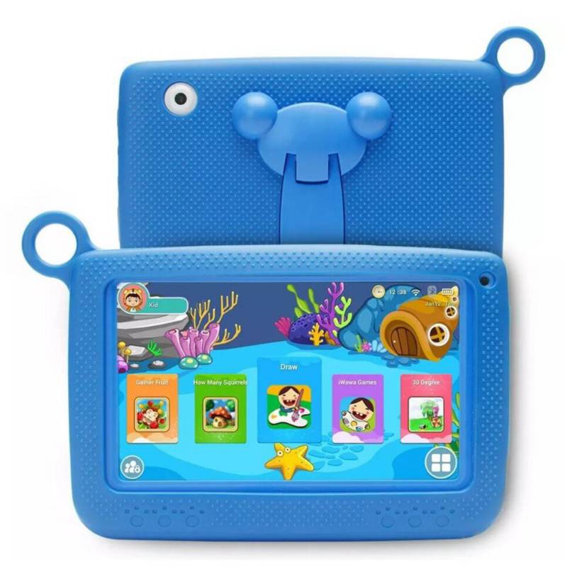 ACTUAL - Tablet Infantil Con Protector De Silicona Blue