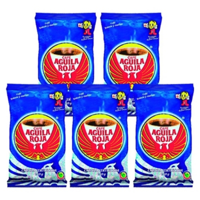 AGUILA ROJA Pack 5 un. Café Aguila Roja Tostado Molido 250 gr |  