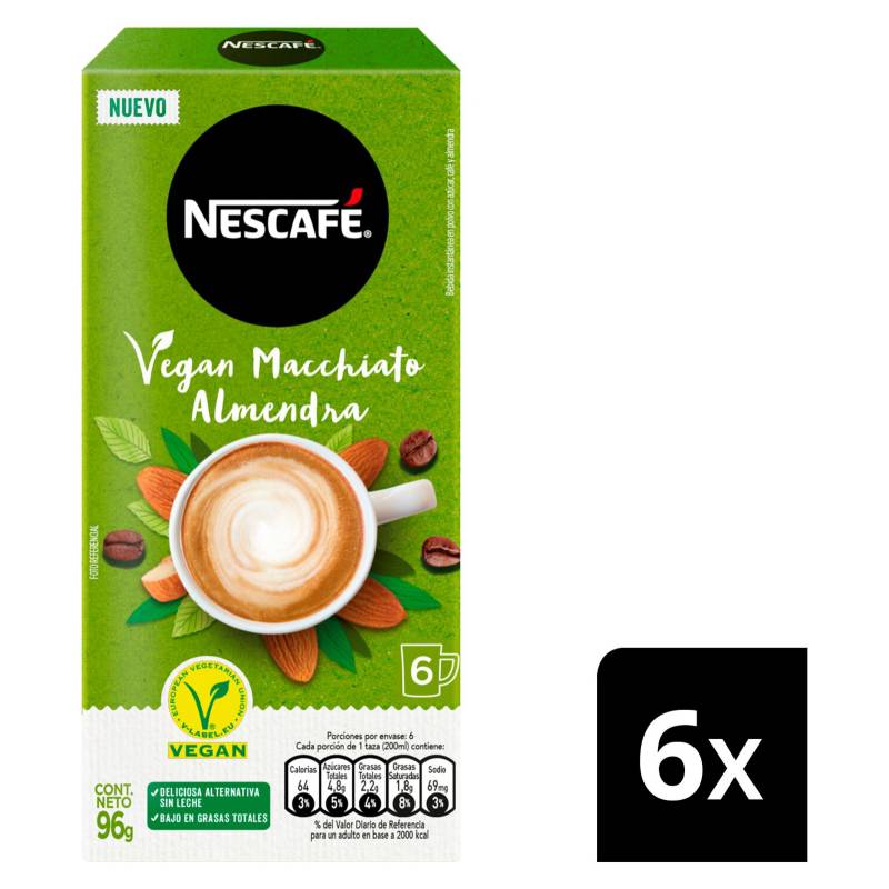 NESCAFE - Café Nescafé Vegan Macchiato Almendra 6X16G X6 Cjs