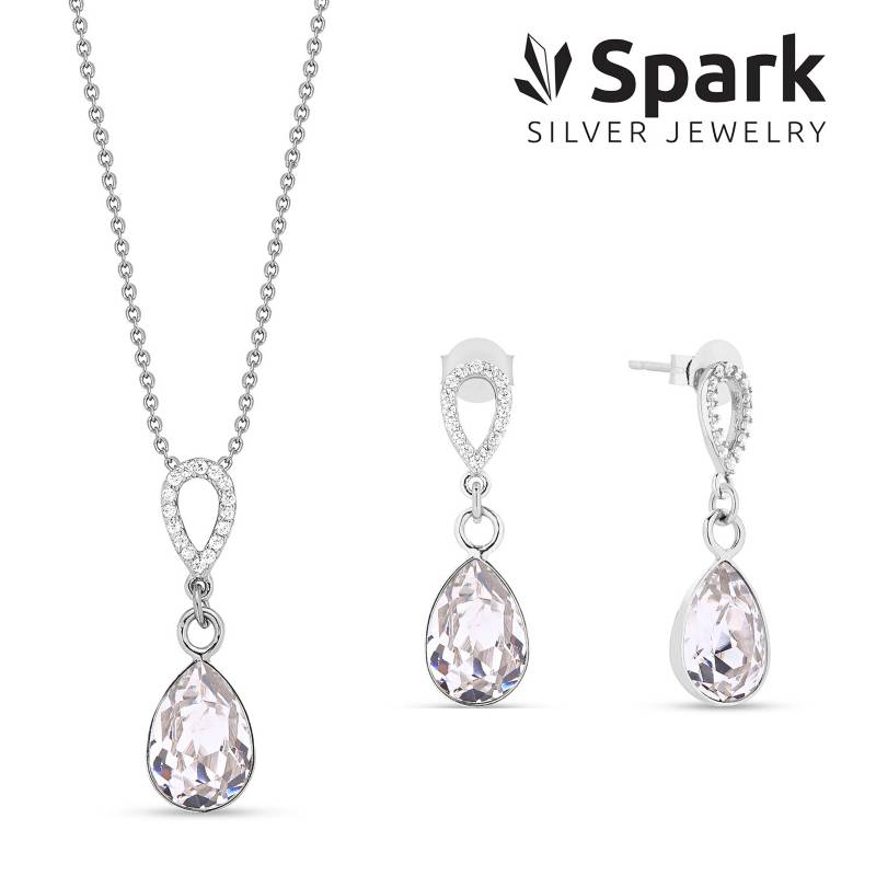 SPARK - Spark Set Melfi Aros + Collar Cristal