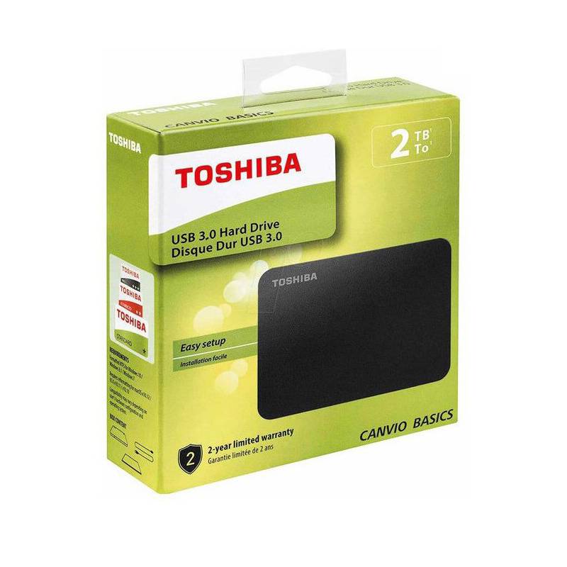 Toshiba - Disco Duro Externo 2 TB Usb 3.0 Toshiba Canvio